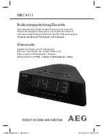 Предварительный просмотр 1 страницы AEG MRC 4111 Instruction Manual