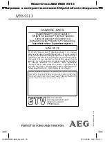 Preview for 78 page of AEG MSS 5513 Instruction Manual