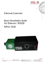 Предварительный просмотр 1 страницы AEG NPort 5110 Quick Installation Manual