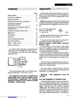 Preview for 3 page of AEG OKO ARCTIS 1202IU Operating Instructions Manual