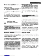 Preview for 5 page of AEG OKO ARCTIS 1202IU Operating Instructions Manual