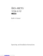 Preview for 1 page of AEG OKO-ARCTIS 1254-6 iU Operating And Installation Instructions