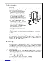 Preview for 13 page of AEG OKO-ARCTIS 1254-6 iU Operating And Installation Instructions