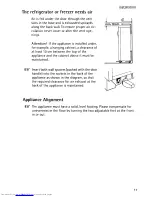 Preview for 11 page of AEG Oko Arctis Super 2773GS Operating Instructions Manual