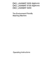 Предварительный просмотр 1 страницы AEG Oko-Lavamat 6100 digitronic Operating Instructions Manual