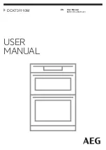 Preview for 1 page of AEG oven User Manual