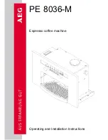 AEG PE 8036-M Operating And Installation Instructions preview