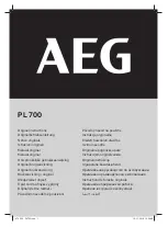 Preview for 1 page of AEG PL700 Original Instructions Manual