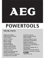 Preview for 2 page of AEG PM 10 E Original Instructions Manual