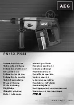 AEG PN 18 X Instructions For Use Manual preview