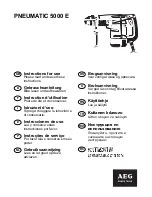 AEG PNEUMATIC 5000 E Instructions For Use Manual предпросмотр