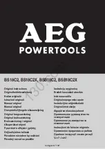 Предварительный просмотр 2 страницы AEG POWERTOOLS BS18C2 Original Instructions Manual