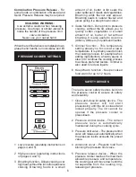 Preview for 6 page of AEG precision EPC 6000 Owner'S Handbook Manual