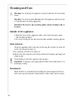 Preview for 36 page of AEG PREFERENCE B31915-4 Operating Insructions