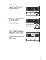 Preview for 21 page of AEG PREFERENCE B57415-4 Operating Instructions Manual