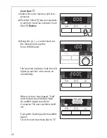 Preview for 22 page of AEG PREFERENCE B57415-4 Operating Instructions Manual