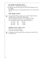 Preview for 26 page of AEG PREFERENCE B57415-4 Operating Instructions Manual