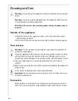 Preview for 42 page of AEG PREFERENCE B57415-4 Operating Instructions Manual