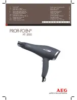 AEG Profi-Foen HT 5580 Instruction Manual preview