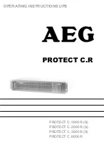 Preview for 1 page of AEG PROTEC C. 1000 R(S) Operating Instructions Manual