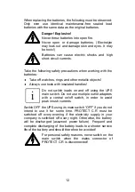 Preview for 12 page of AEG PROTEC C. 1000 R(S) Operating Instructions Manual