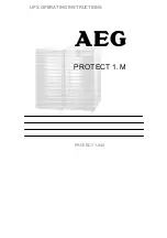 AEG Protect 1. M Operating Instructions Manual preview