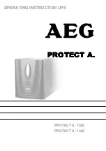 AEG PROTECT A 1000 Operating Instrctions preview