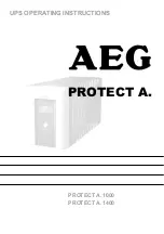 Предварительный просмотр 1 страницы AEG Protect A. 1000 Operating Instructions Manual