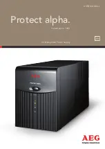 AEG Protect alpha. 1200 User Manual preview