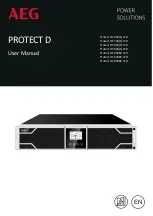 AEG Protect D 1000 LCD User Manual preview