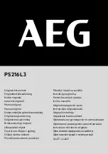 AEG PS216L3 Original Instructions Manual preview