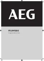 AEG PSUM1000 Original Instruction preview