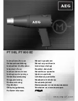 AEG PT 560 Instructions For Use Manual preview