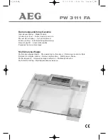 AEG PW 3111 FA Instruction Manual preview