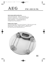 AEG PW 4913 FA Instruction Manual & Guarantee preview