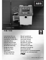 AEG RSE 1400 Instructions For Use Manual preview