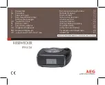 Предварительный просмотр 1 страницы AEG RW 4134 Instruction Manual