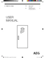 Preview for 1 page of AEG RWE72101DB User Manual