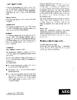 Preview for 8 page of AEG S 6.87 Operating Instructions Manual