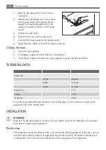 Preview for 14 page of AEG S41540TSW0 User Manual