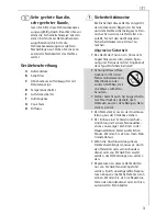 Preview for 3 page of AEG SanaFOEN Operating Instructions Manual