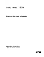 AEG Santo 1600iu Operating Instructions Manual preview