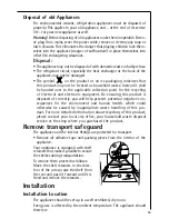 Preview for 55 page of AEG SANTO 70342-8 KG Operating Instructions Manual