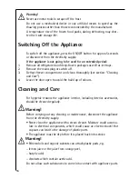 Preview for 16 page of AEG SANTO C 8 18 43-4I Operating And Installation Instructions