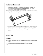 Preview for 8 page of AEG SANTO Compact Refrigerator Freezer Operating Instructions Manual