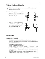 Preview for 10 page of AEG SANTO Compact Refrigerator Freezer Operating Instructions Manual