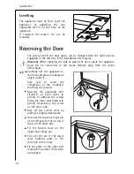 Preview for 10 page of AEG SANTO S 60170 TK3 Operating Instructions Manual