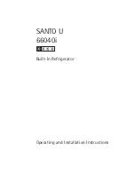 AEG SANTO U 66040i Operating And Installation Instructions preview