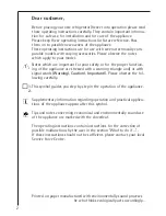 Preview for 2 page of AEG SANTO U 86040 i Operating And Installation Instructions