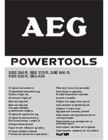 Предварительный просмотр 1 страницы AEG SB2-630 Original Instructions Manual